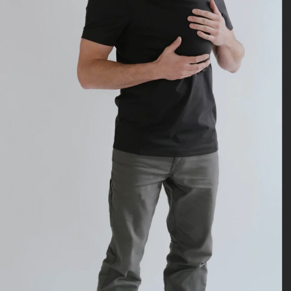 Lalabu Men’s Baby Wearing Top Size M Black